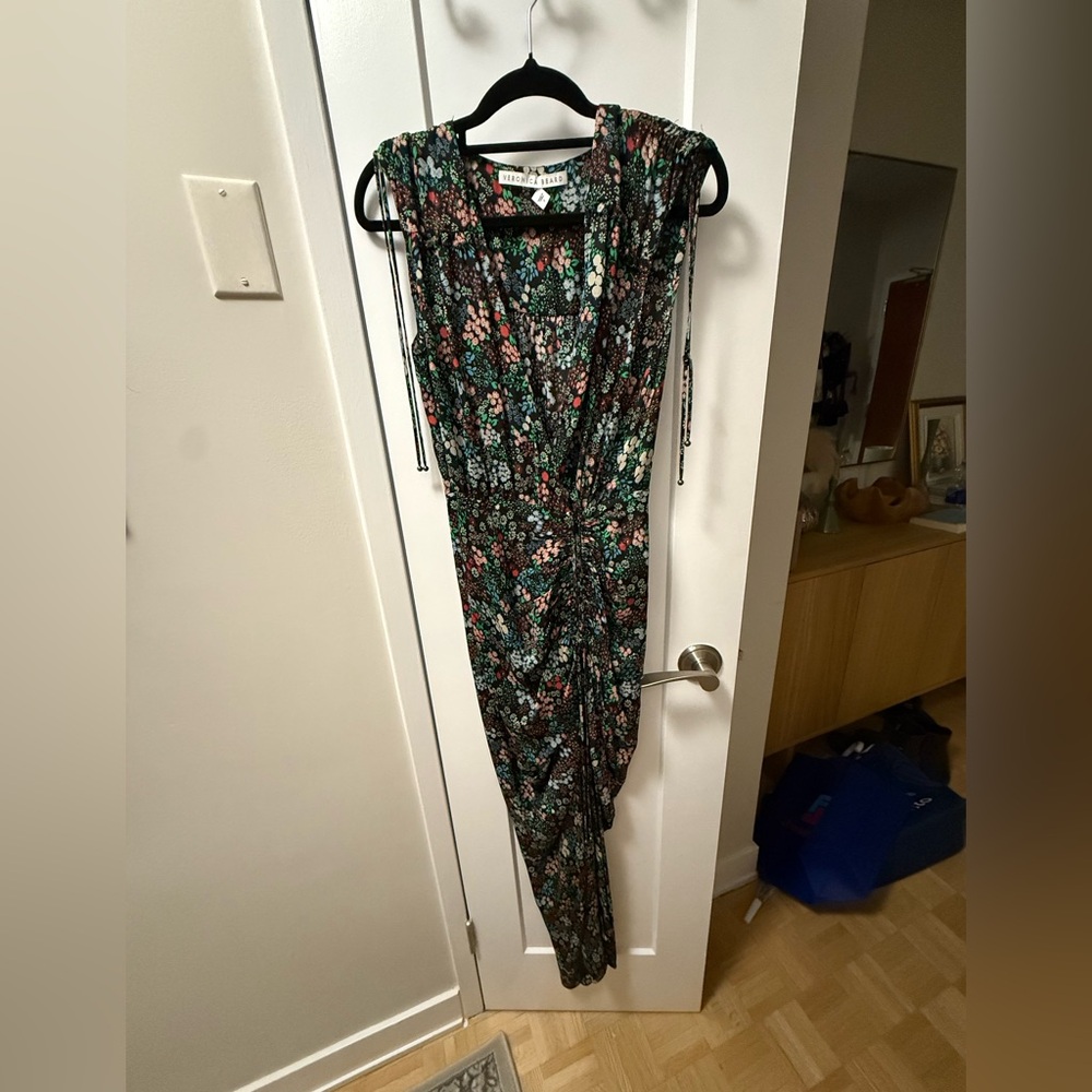 Veronica Beard Black Floral Dress